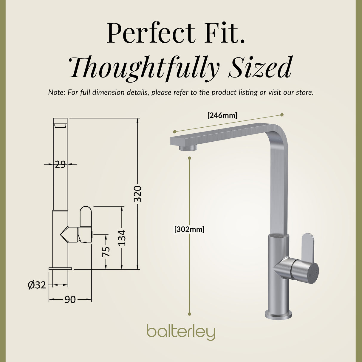 Chara Kitchen Mono Mixer Tap - Multiple Lever and Finishes Available