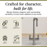 Kuma Kitchen Mono Mixer Tap - Multiple Handles and Finishes Available