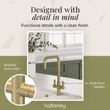 Kuma Kitchen Mono Mixer Tap - Multiple Handles and Finishes Available