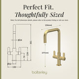 Kuma Kitchen Mono Mixer Tap - Multiple Handles and Finishes Available