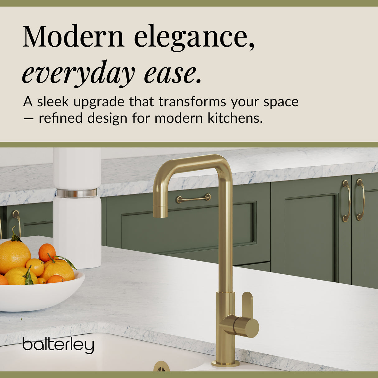 Kuma Kitchen Mono Mixer Tap - Multiple Handles and Finishes Available