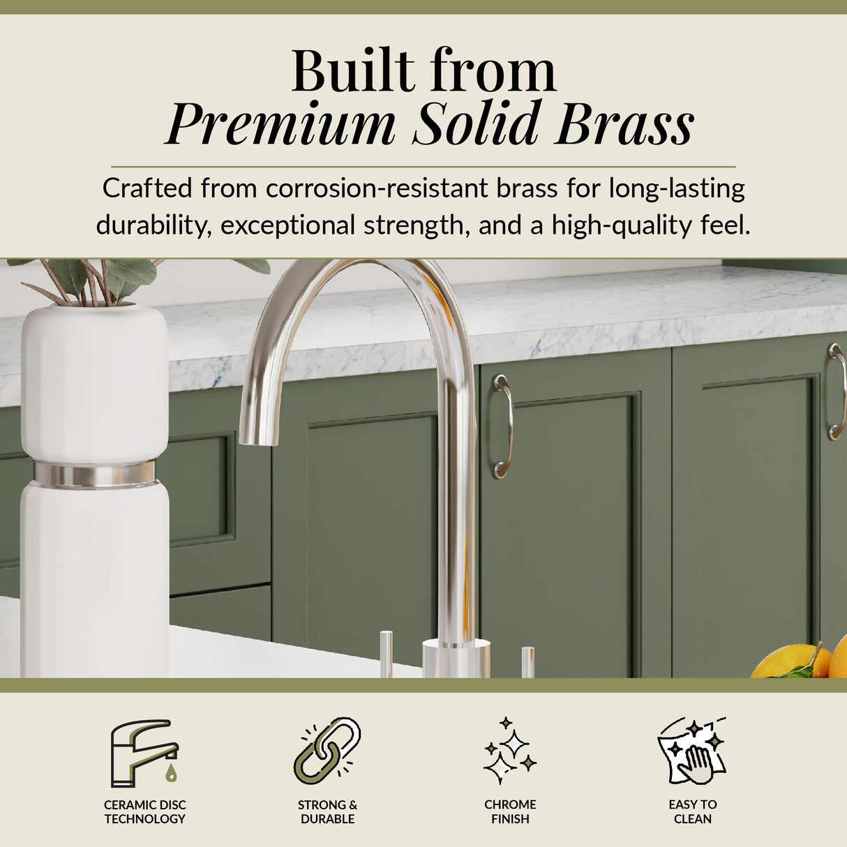 Lacerta Kitchen Mono Mixer Tap - Multiple Finish and Handle Options Available