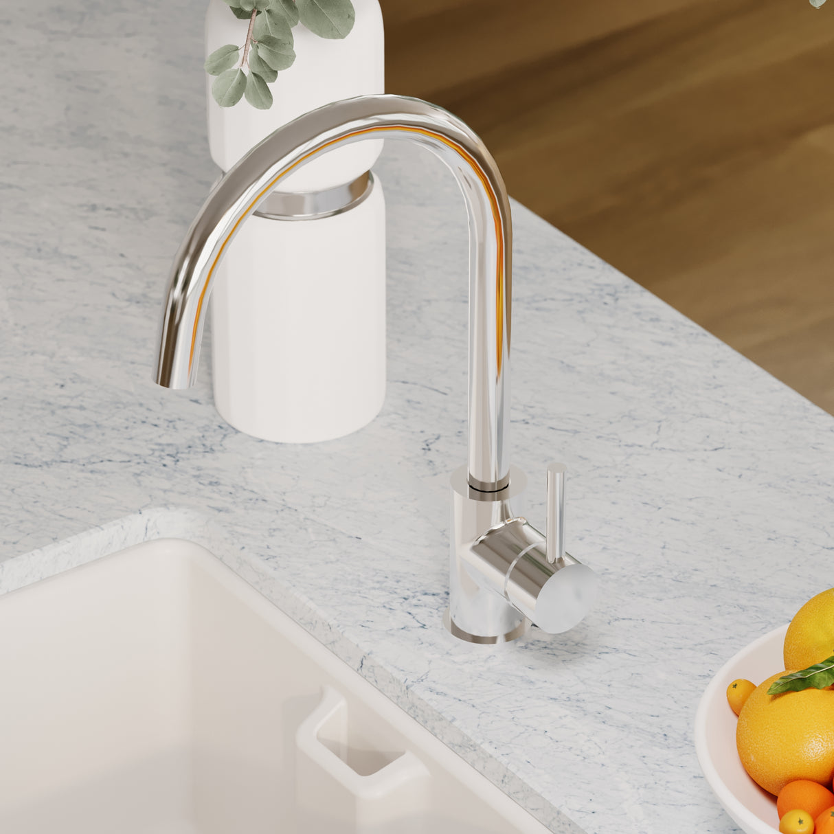 Lacerta Kitchen Mono Mixer Tap - Multiple Finish and Handle Options Available