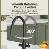 Lacerta Kitchen Mono Mixer Tap - Multiple Finish and Handle Options Available