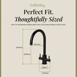 Lacerta Kitchen Mono Mixer Tap - Multiple Finish and Handle Options Available