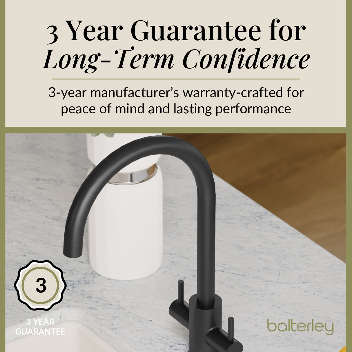 Lacerta Kitchen Mono Mixer Tap - Multiple Finish and Handle Options Available