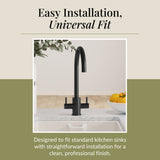 Lacerta Kitchen Mono Mixer Tap - Multiple Finish and Handle Options Available