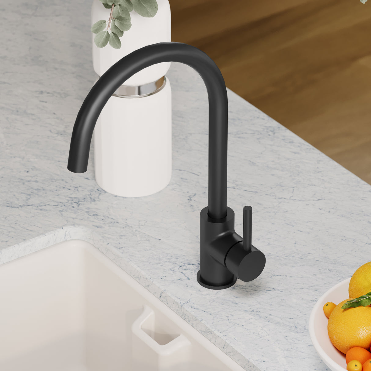 Lacerta Kitchen Mono Mixer Tap - Multiple Finish and Handle Options Available