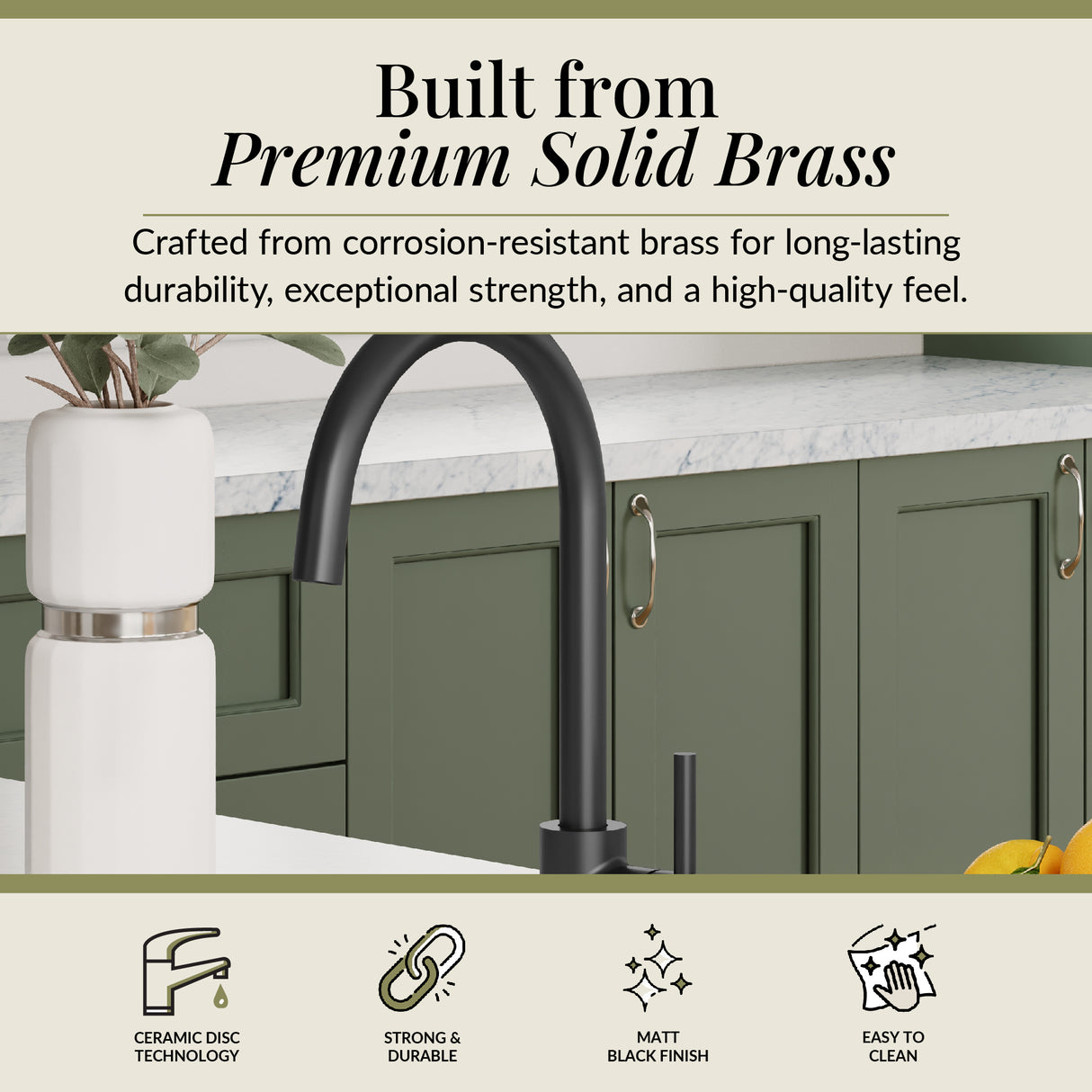 Lacerta Kitchen Mono Mixer Tap - Multiple Finish and Handle Options Available