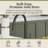 Lacerta Kitchen Mono Mixer Tap - Multiple Finish and Handle Options Available