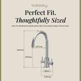 Lacerta Kitchen Mono Mixer Tap - Multiple Finish and Handle Options Available