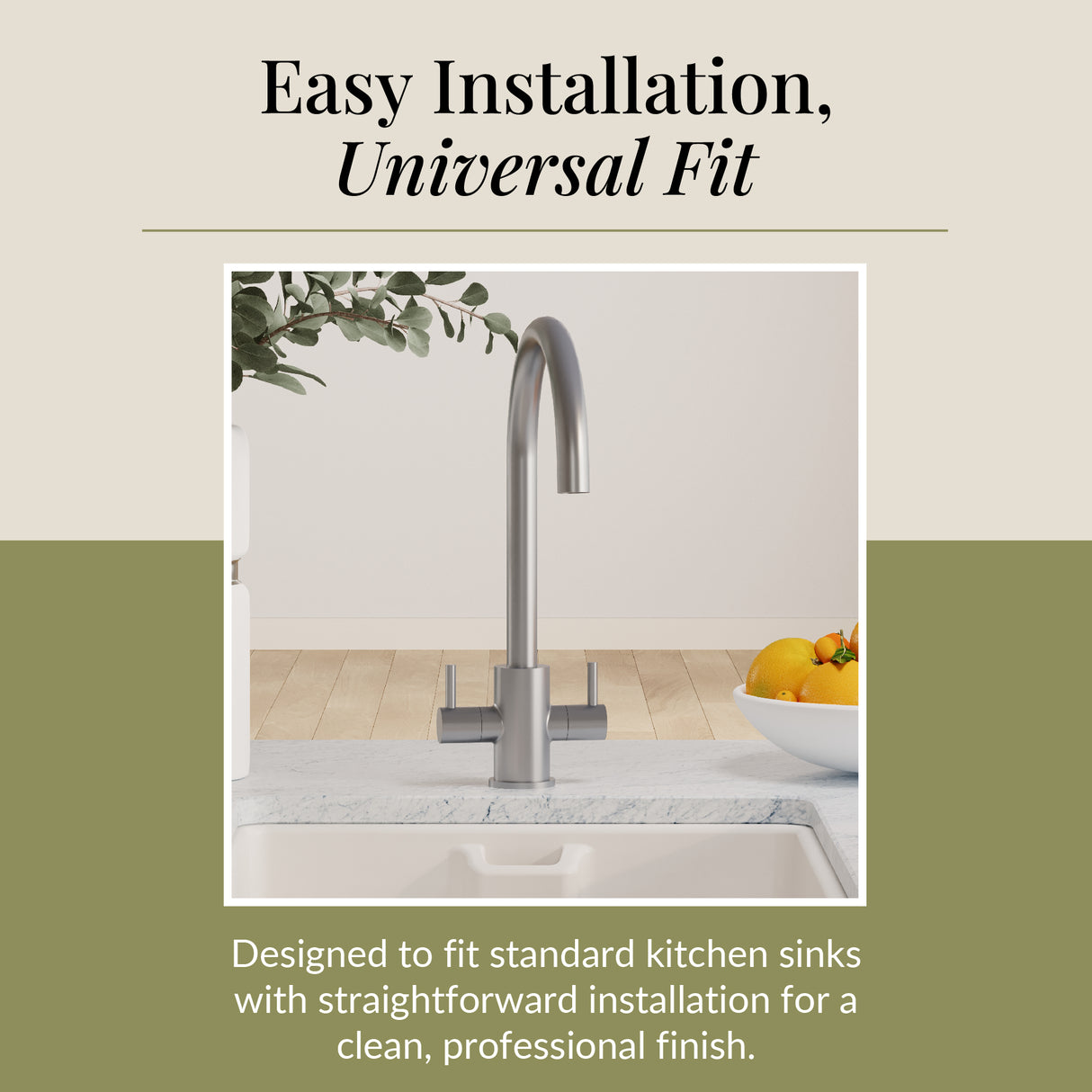 Lacerta Kitchen Mono Mixer Tap - Multiple Finish and Handle Options Available