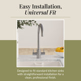 Lacerta Kitchen Mono Mixer Tap - Multiple Finish and Handle Options Available