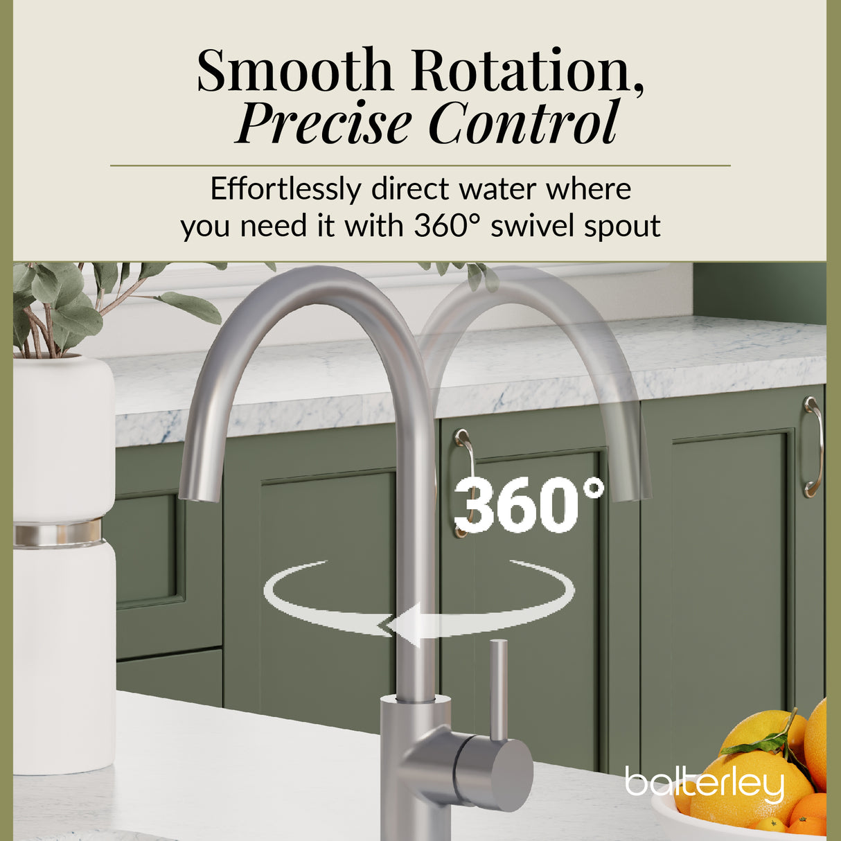 Lacerta Kitchen Mono Mixer Tap - Multiple Finish and Handle Options Available