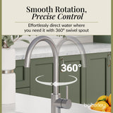 Lacerta Kitchen Mono Mixer Tap - Multiple Finish and Handle Options Available