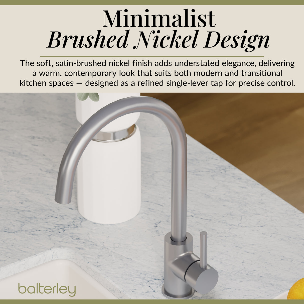 Lacerta Kitchen Mono Mixer Tap - Multiple Finish and Handle Options Available