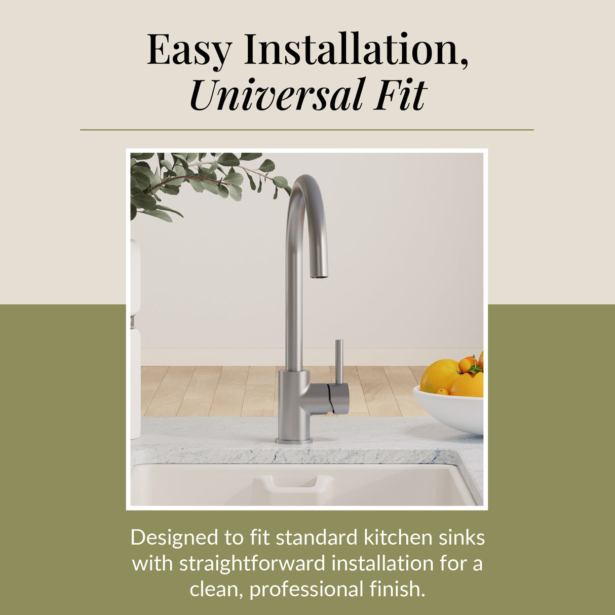 Lacerta Kitchen Mono Mixer Tap - Multiple Finish and Handle Options Available