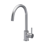 Minimalist Kitchen Mono Mixer Tap with 1 Lever Handle, 436mm - Brushed Nickel