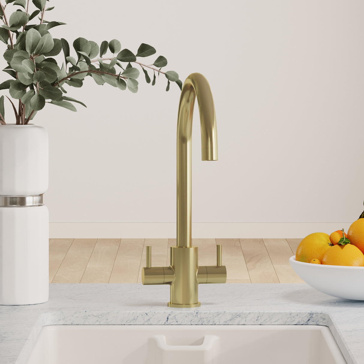 Lacerta Kitchen Mono Mixer Tap - Multiple Finish and Handle Options Available