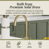 Lacerta Kitchen Mono Mixer Tap - Multiple Finish and Handle Options Available