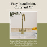 Lacerta Kitchen Mono Mixer Tap - Multiple Finish and Handle Options Available