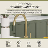 Lacerta Kitchen Mono Mixer Tap - Multiple Finish and Handle Options Available