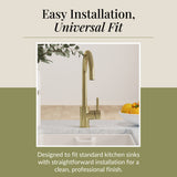 Lacerta Kitchen Mono Mixer Tap - Multiple Finish and Handle Options Available