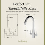 Kitchen Mono Mixer Tap - Multiple Finishes and Handle Options Available