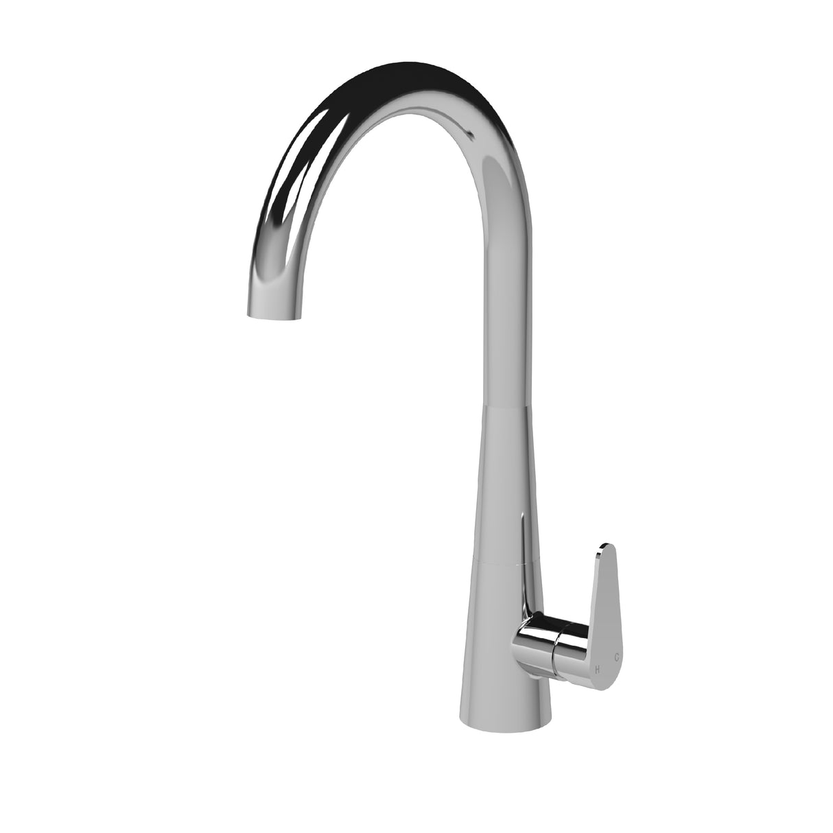 Kitchen Mono Mixer Tap with 1 Lever Handle, 398mm - Chrome