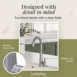 Kitchen Mono Mixer Tap - Multiple Finishes and Handle Options Available
