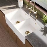 Fireclay Ceramic Kitchen Sink with Ledge - Choice of Design and Style