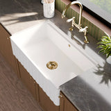 Fireclay Ceramic Kitchen Sink with Ledge - Choice of Design and Style