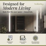 2 Door Touch Sensor Mirror Cabinet with 2 Shelves, Demister & Shaving Socket