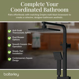 Square Thermostatic Shower Kit with Fixed Head & Adjustable Handset - Multiple Colours Available