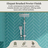 Square Thermostatic Shower Kit with Fixed Head & Adjustable Handset - Multiple Colours Available