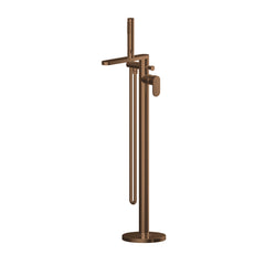Enville Modern Freestanding Round Bath Shower Mixer Tap with Lever Handle and Kit - Choice of Colour