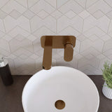 Round Wall Mount 2 Tap Hole Basin Mixer Tap & Back Plate - Choice of Finish