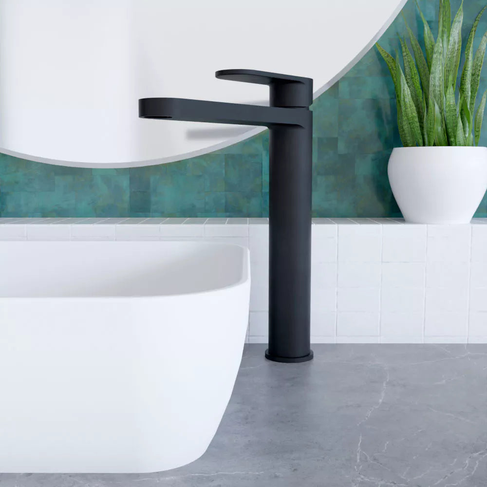 Round High Rise Mono Basin Mixer Tap - Choice of Finish