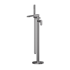 Enville Modern Freestanding Round Bath Shower Mixer Tap with Lever Handle and Kit - Choice of Colour