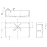 Single Bowl Butler Kitchen Sink - Variety of Sizes and Features Available