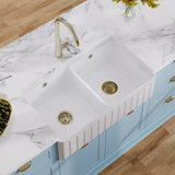 Fireclay Ceramic Kitchen Sink with Ledge - Choice of Design and Style