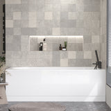 Gloss White MDF Bath Front Panel with Plinth - Choice of Size