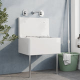 Single Bowl  Fireclay Ceramic Cleaner Sink w.Grid - Multiple Sizes and Accessories