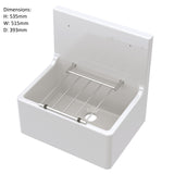 Single Bowl  Fireclay Ceramic Cleaner Sink w.Grid - Multiple Sizes and Accessories