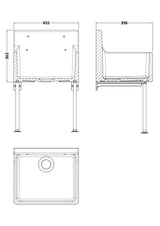 Single Bowl  Fireclay Ceramic Cleaner Sink w.Grid - Multiple Sizes and Accessories