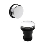 Push Button Round Bath Tub Waste for Baths up to 13mm Thick - Multiple Colours