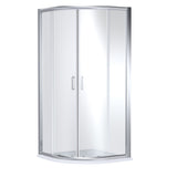 8mm Toughened Safety Glass Quadrant Shower Enclosure and Resin Shower Tray - Choice of Size and Finish