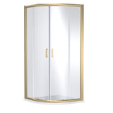 8mm Toughened Safety Glass Quadrant Shower Enclosure and Resin Shower Tray - Choice of Size and Finish