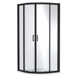 8mm Toughened Safety Glass Quadrant Shower Enclosure and Resin Shower Tray - Choice of Size and Finish