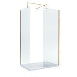 8mm Glass Walk In Wetroom Screens and Shower Tray - Choice of Size and Finish